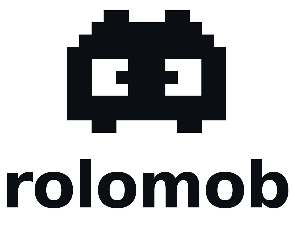 RoloMob Lockup stacked · on light